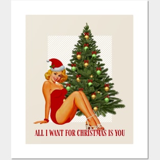 Pin Up Christmas - All I Want For Christmas Is You Posters and Art